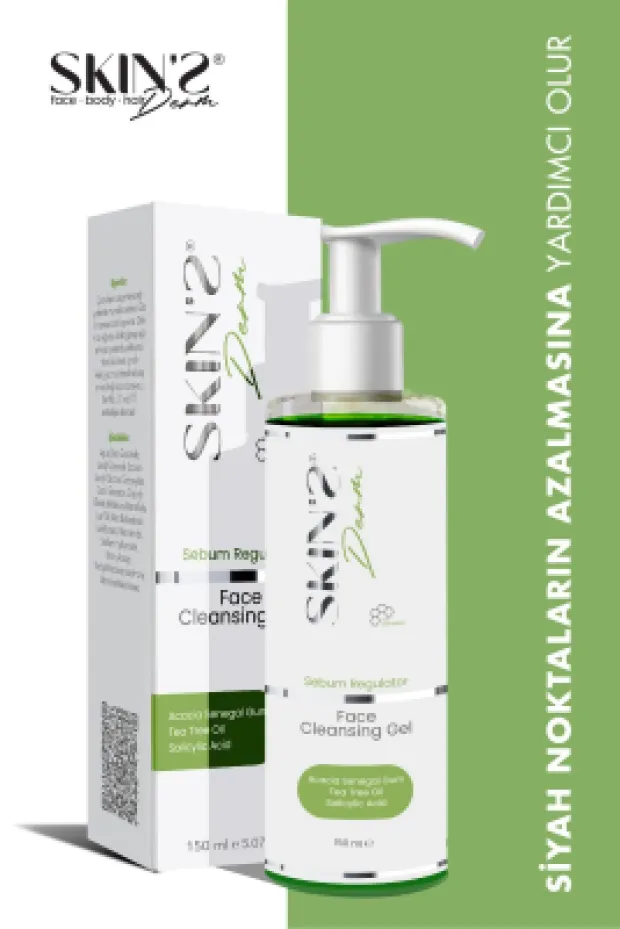Skins Derm Sebum Regulator Face Cleansing Gel 150 ml