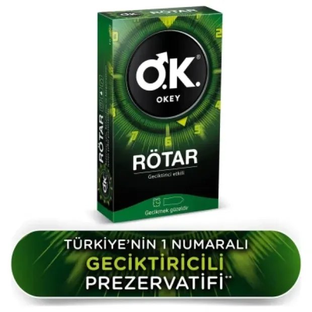 Okey Rotar Prezervatif 10 lu Paket