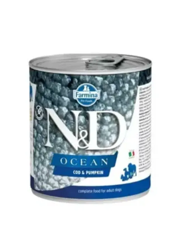 N&D Ocean Codfısh & Pumpkın  - Morina Balığı & Balkabağı  Köpek Konserve 285 Gr