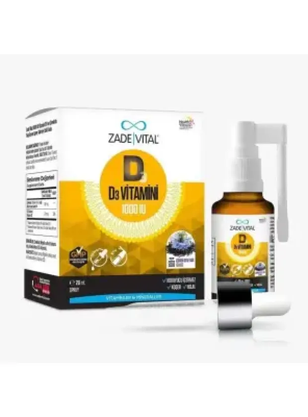 Outlet - Zade Vital D3 1000IU Sprey 20 ml