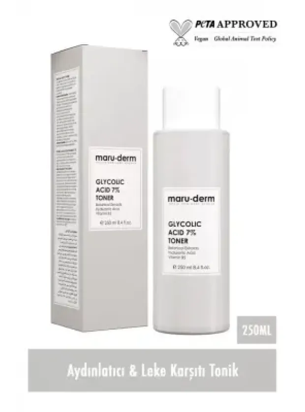 Maruderm Glikolik Asit %7 Aydınlatıcı & Leke Karşıtı Tonik 250 ml