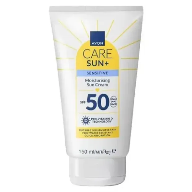 Avon Care Sun+ Hassas Ciltler İçin Nemlendirici Güneş Kremi Spf50 150ml