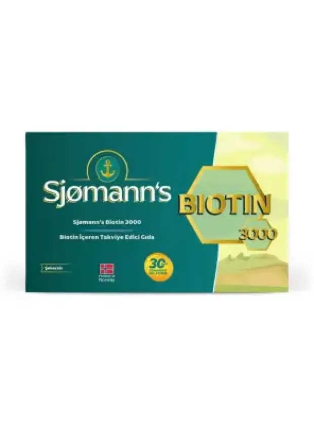 Outlet - Sjomann's Biotin 3000mg 30 Çiğnenebilir Jel Tablet