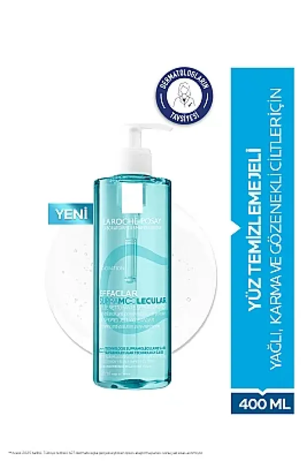 La Roche Posay Effaclar Supramolecular Yağlı Ciltler için Temizleme Jeli 400ml