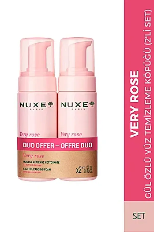 Nuxe Very Rose Yüz Temizleme Köpüğü 2x150 ml