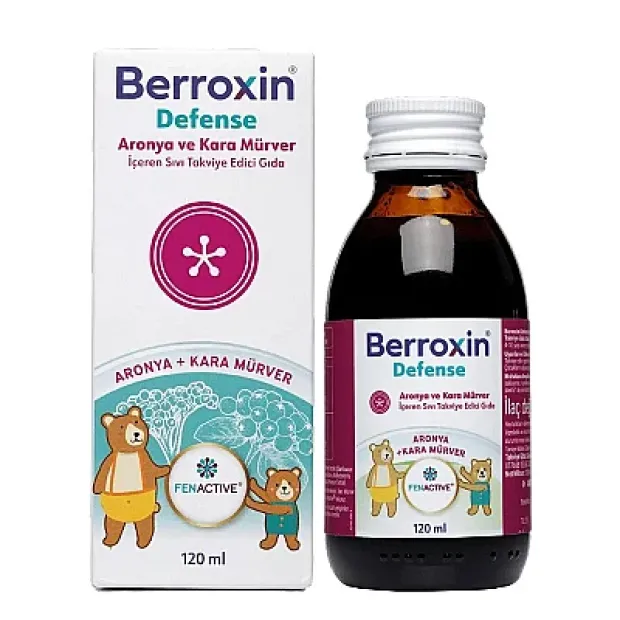 Berroxin Defense Aronya ve Kara Mürver İçeren Sıvı Takviye Edici Gıda 120 ml