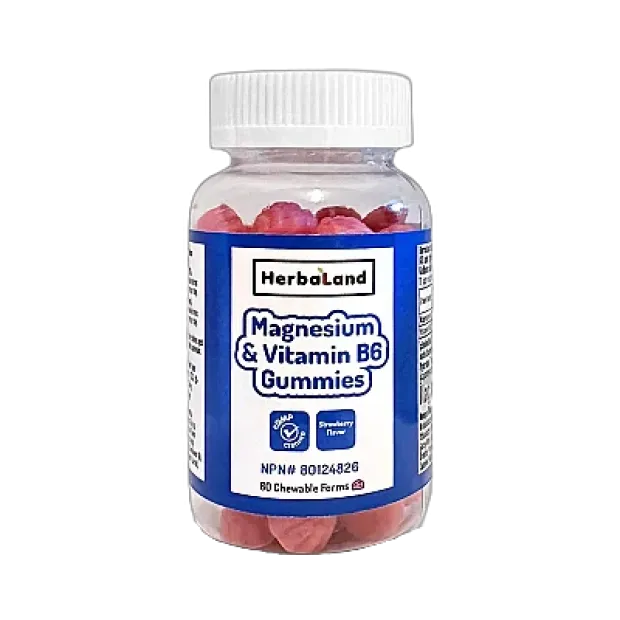 Herbaland Gummies Magnezyum ve Vitamin B6 60'lı Çiğnenebilir Form