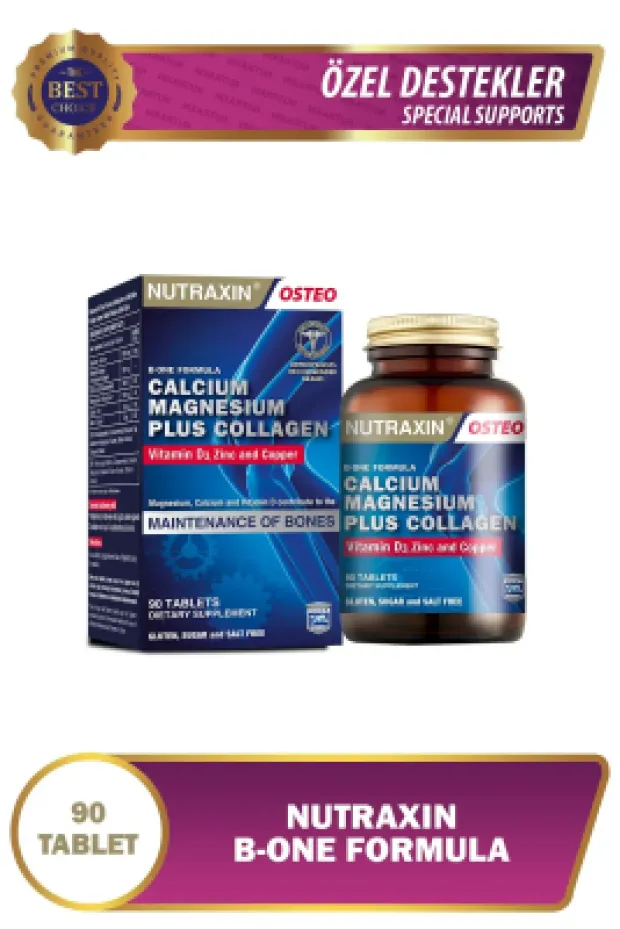 Nutraxin Osteo B-One Formula Kolajen Takviye Edici Gıda 90 Tablet