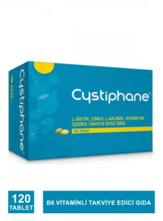 Biorga Cystiphane L-Sistin, Çinko, L-Arjinin, Vitamin B6 İçeren Takviye Edici Gıda 120 tablet