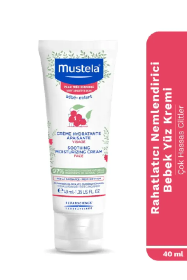 Mustela Soothing  Moisturizing Cream 40 ml Çok Hassas Ciltler İçin Nemlendirici