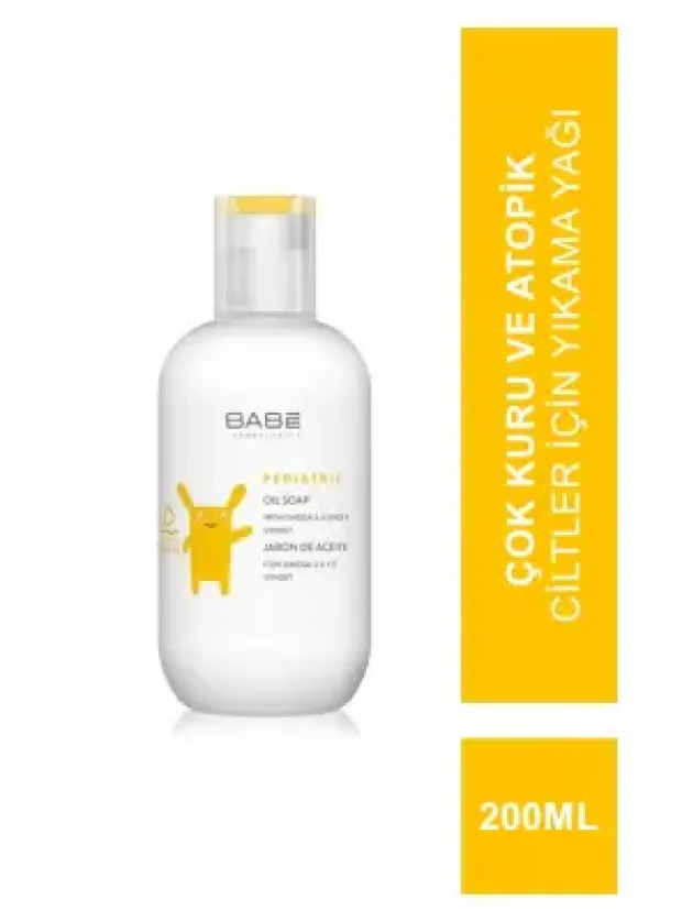 Babe Pediatric Oil Soap 200 ml Çok Kuru Ve Atopik Ciltler İçin Yıkama Yağı