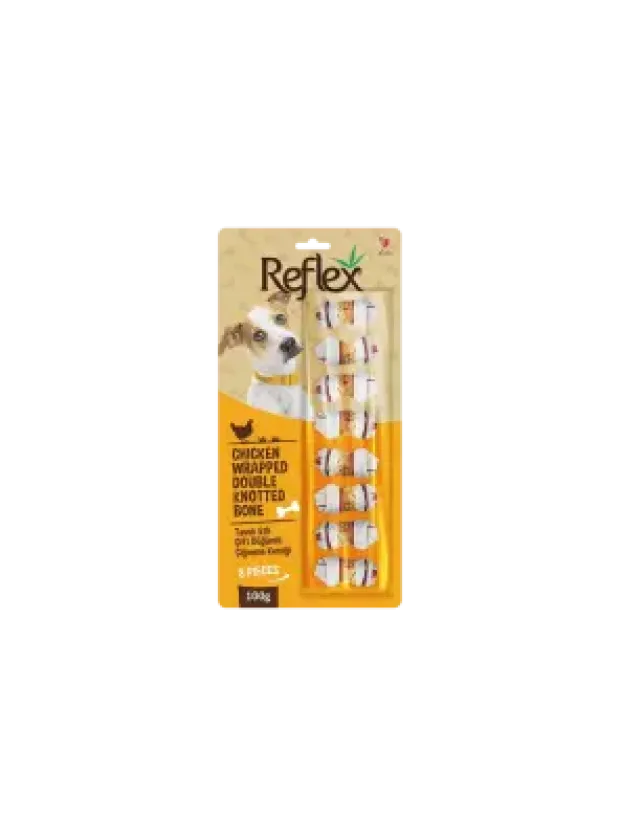 Reflex Tavuk Etli Çift Düğümlü Kemik 8li 100 gr