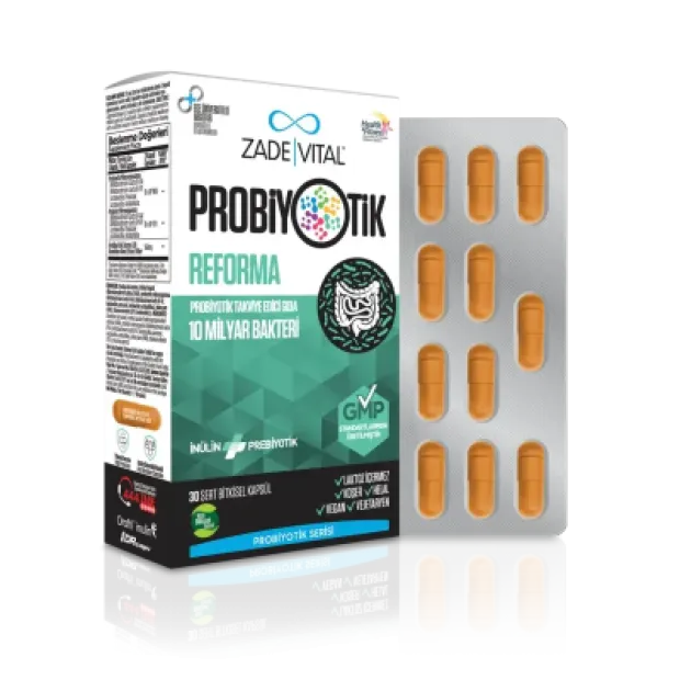 Zade Vital Probiotics Reforma 30 Kapsül