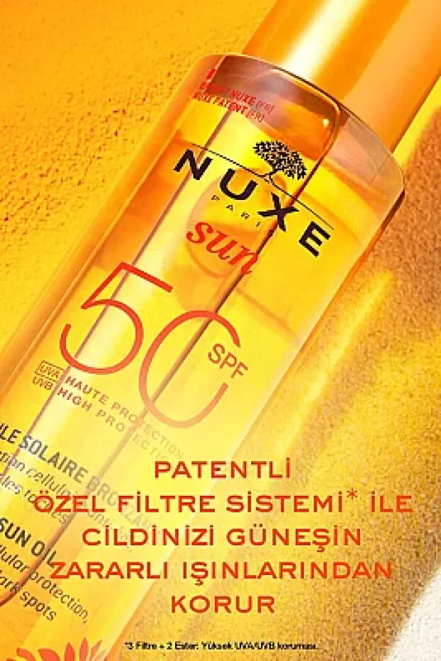 Nuxe Sun Spf 50 Bronzlaştırıcı Yüz ve Vücut Yağı 150 ml