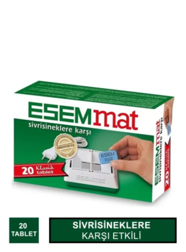 Esemmat Sivrisinek Kovucu 20 Tablet