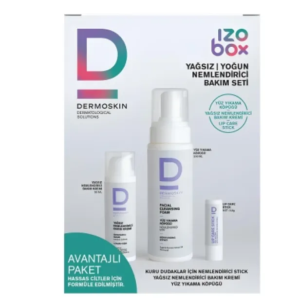 Dermoskin Izobox Yağsız Yoğun Nemlendirici Bakım Seti