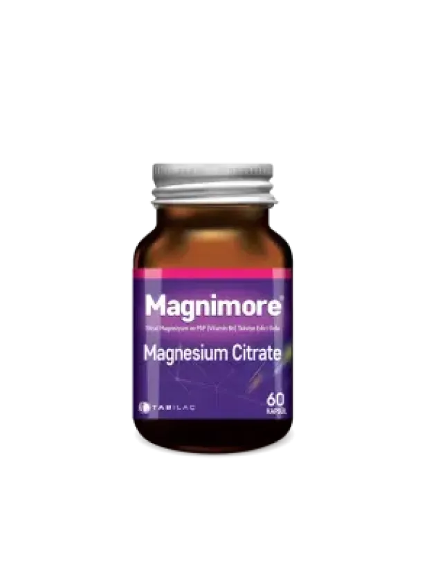 Magnimore Magnesium Citrate&P5P 60 Kapsül