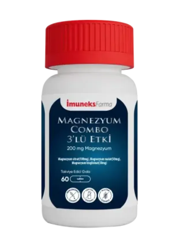 İmuneks Magnezyum Combo 3'lü Etki 60 Tablet
