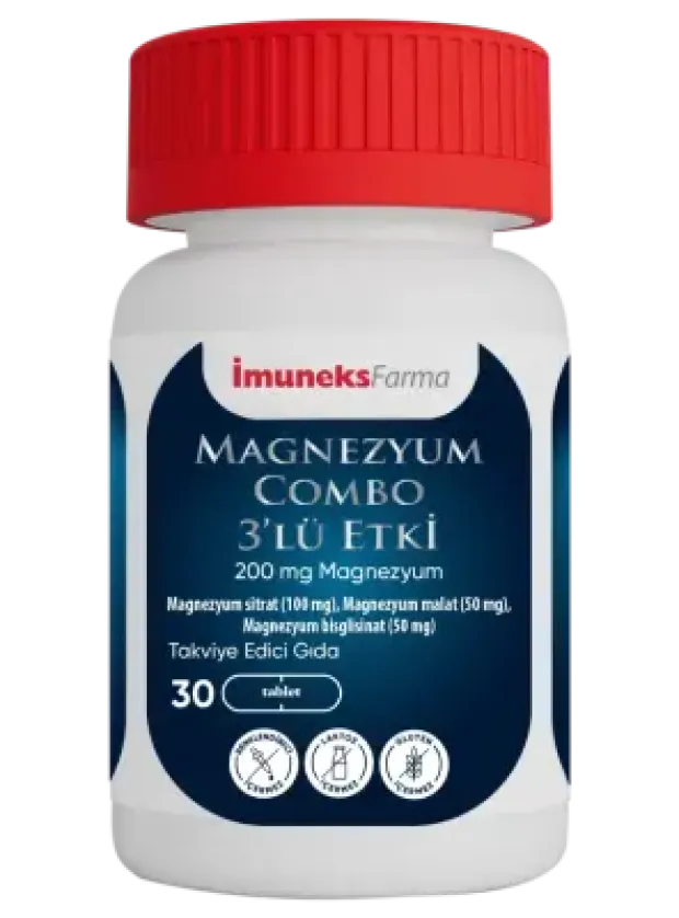 İmuneks Magnezyum Combo 3'lü Etki 30 Tablet