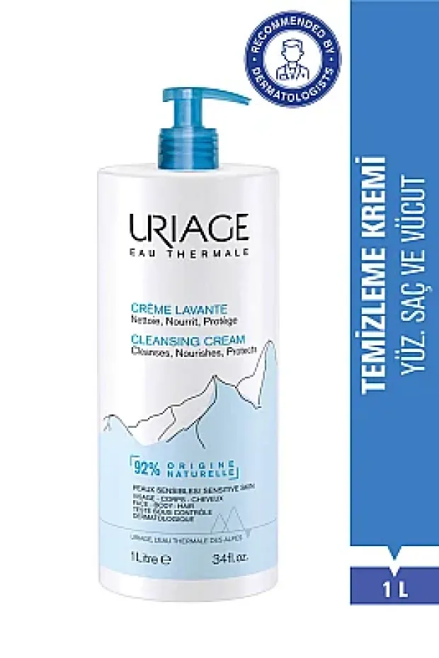 Uriage Yüz, Vücut ve Saç Temizleme Kremi 1L