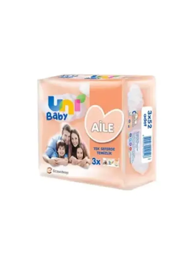 Uni Baby Aile Islak Mendil 3x52 Adet