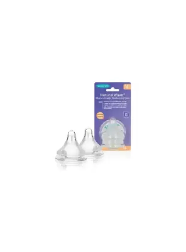 Lansinoh Natural Wave Biberon Emziği 2'li  Orta Akışlı