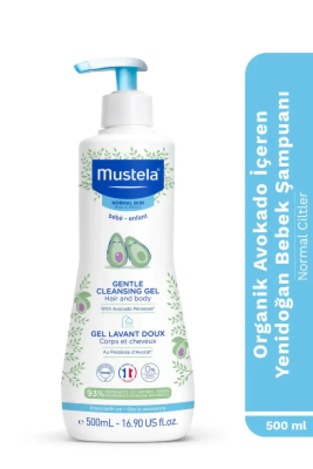 Mustela Gentle Cleansing  Gel 500 ml Yenidoğan Bebek Şampuanı