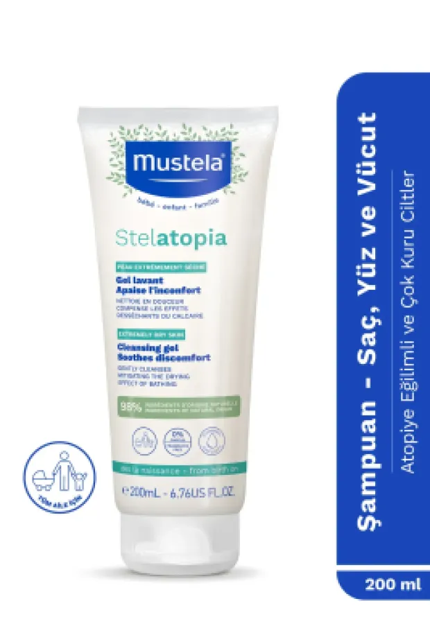 Mustela Stelatopia Cleansing Gel Şampuan 200 ml
