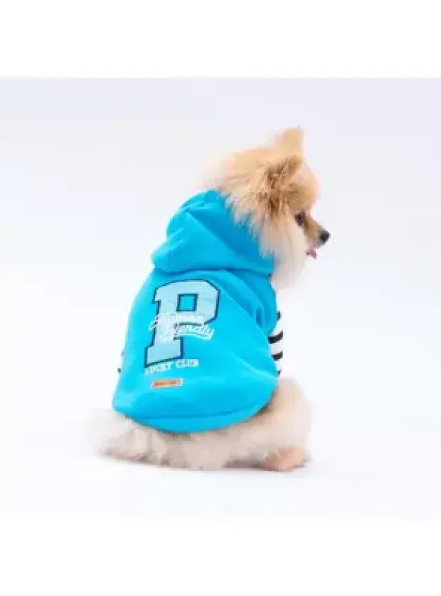 Paw Star 24701 Turkuaz Lucky Club Hoodie