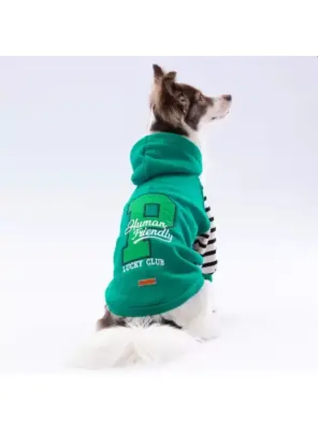 Paw Star 24703 Yeşil Lucky Club Hoodie
