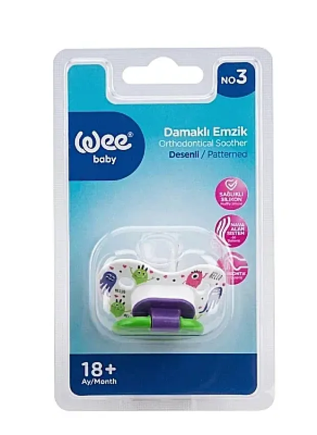 Wee Desenli Damaklı Emzik 18+ Ay - 835 - Yeşil