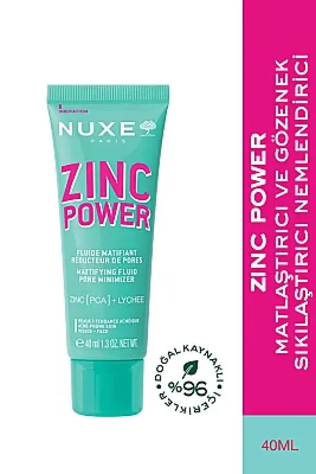Nuxe Zinc Power Matlaştırıcı ve Gözenek Sıkılaştırıcı Nemlendirici 40ml