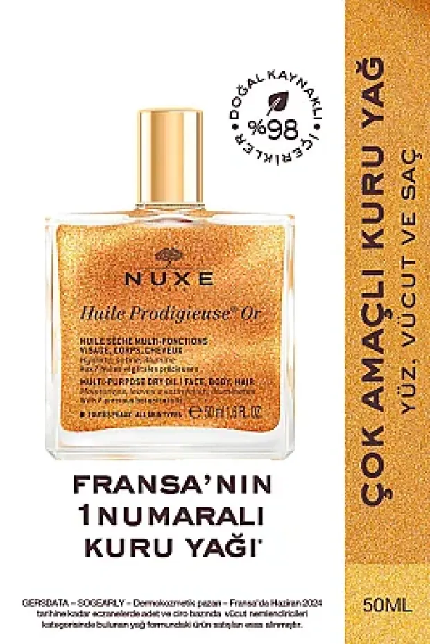 Nuxe Huile Prodigieuse Or Altın Parıltılı Kuru Yağ 50 ml